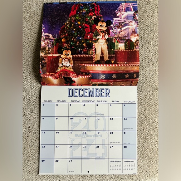 NEW 2025 Walt Disney World Calendar 🏰 (Missing one staple) - Picture 3 of 4